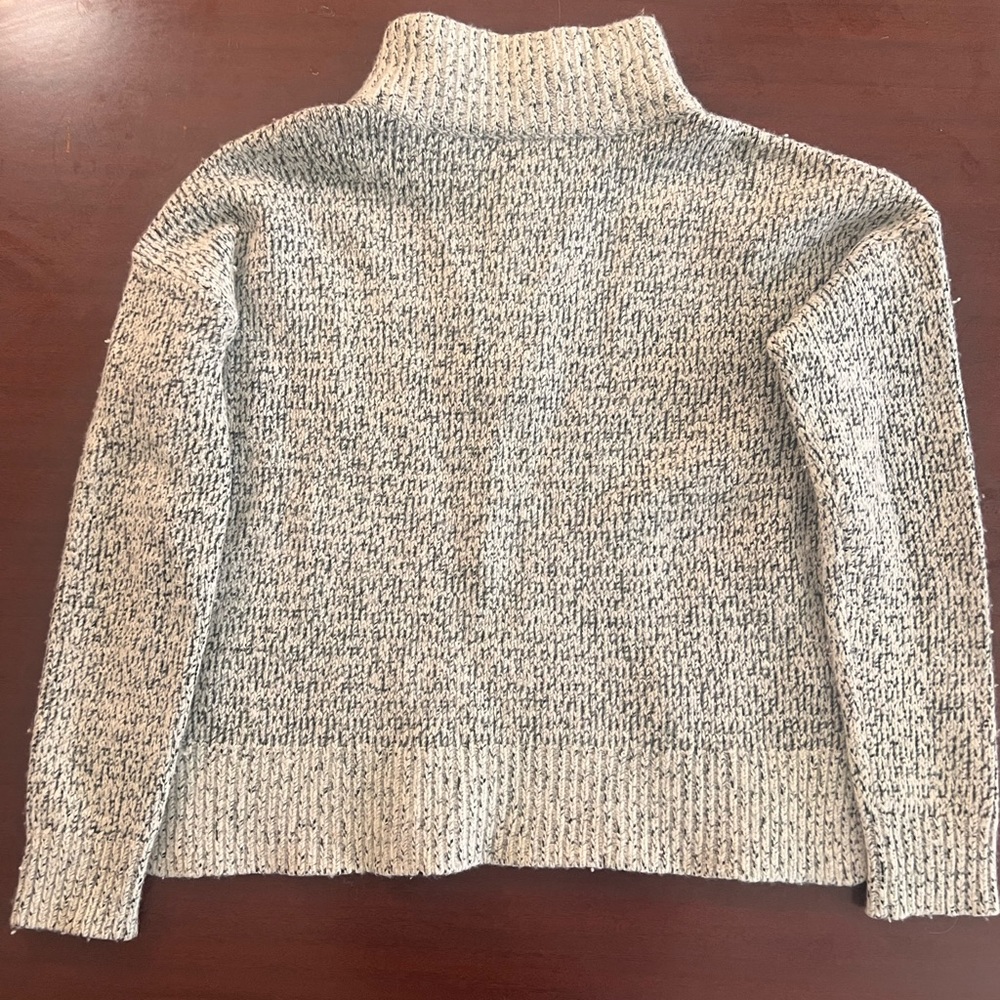 Madewell Cream and Black Cowl Neck Sweater - Picture 3 of 3